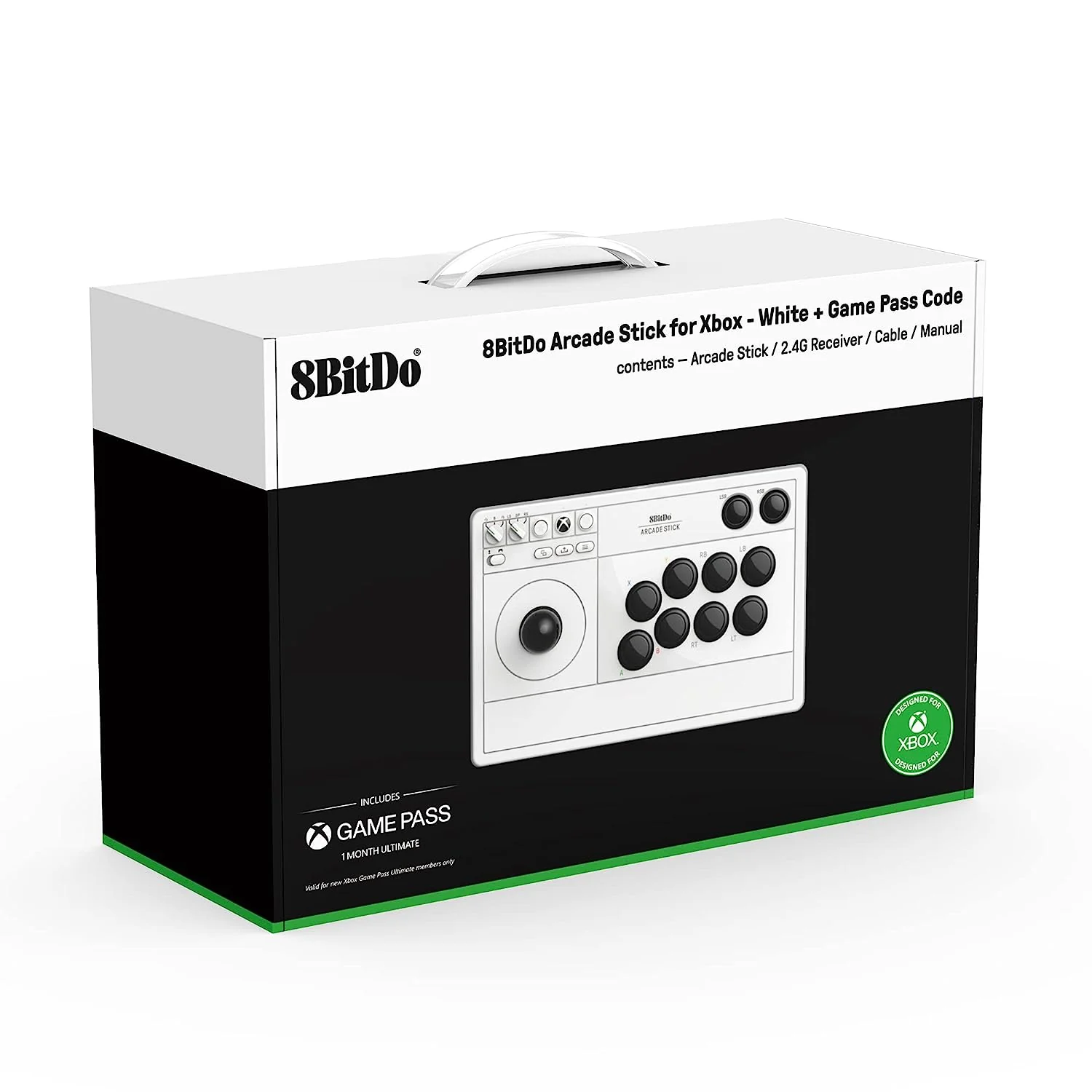 8Bitdo Arcade Stick For XBOX (White) (81JA01D) - Image 4