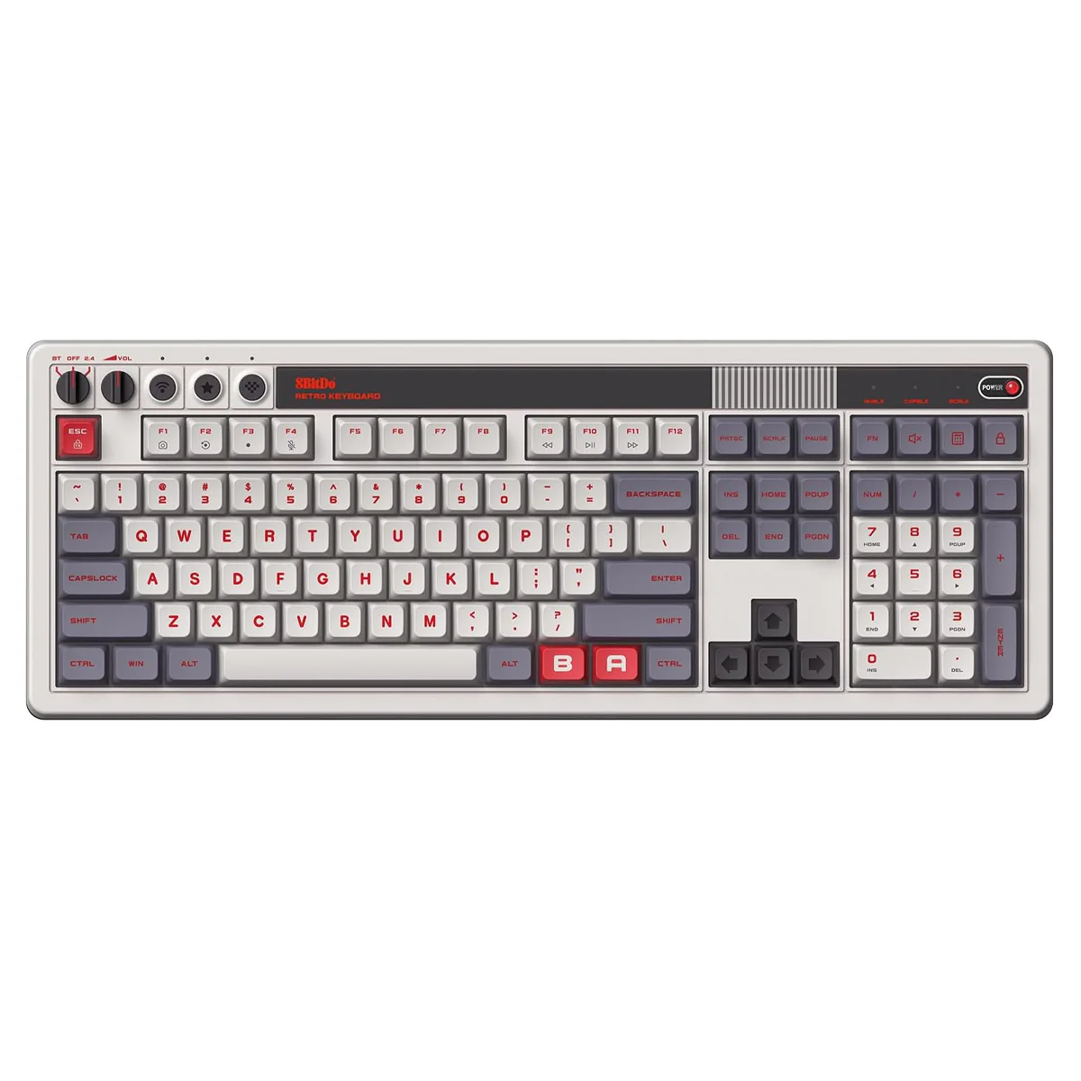 8Bitdo Retro 108 Mechanical Keyboard (Fami Edition, N Edition) (85HC) - Image 13