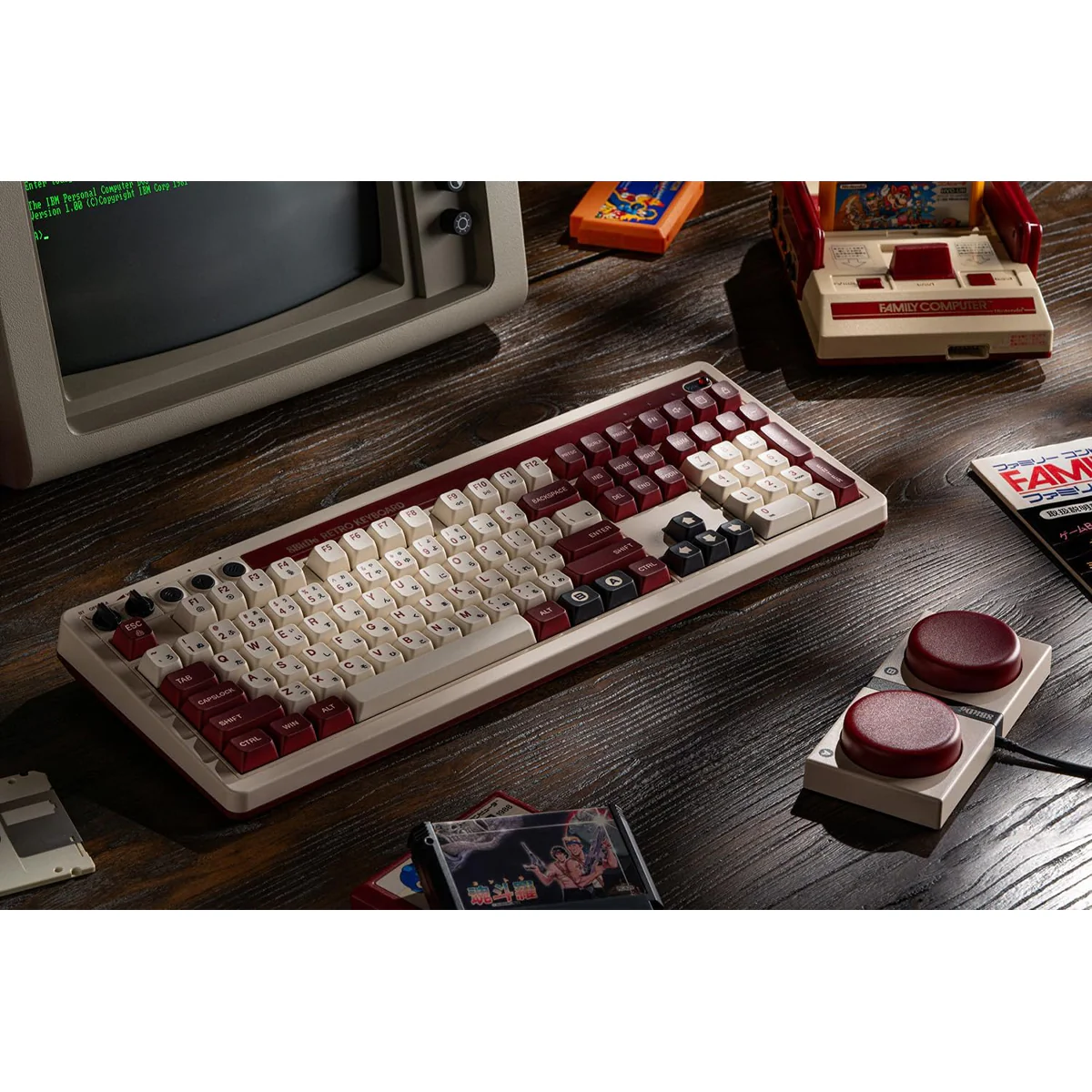 8Bitdo Retro 108 Mechanical Keyboard (Fami Edition, N Edition) (85HC) - Image 6