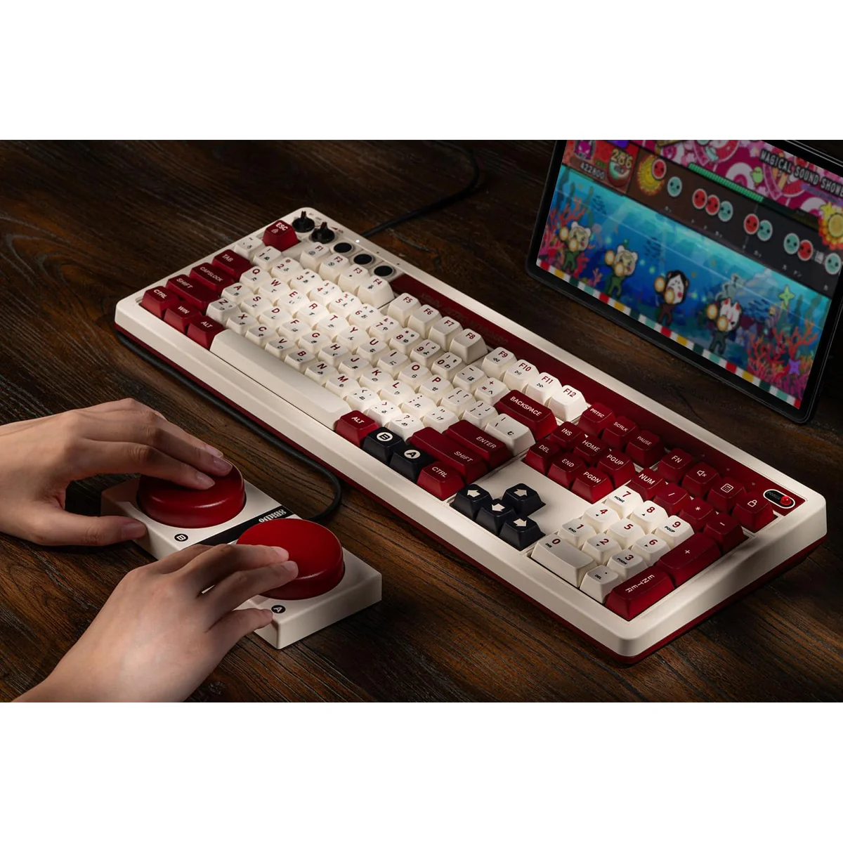 8Bitdo Retro 108 Mechanical Keyboard (Fami Edition, N Edition) (85HC) - Image 7