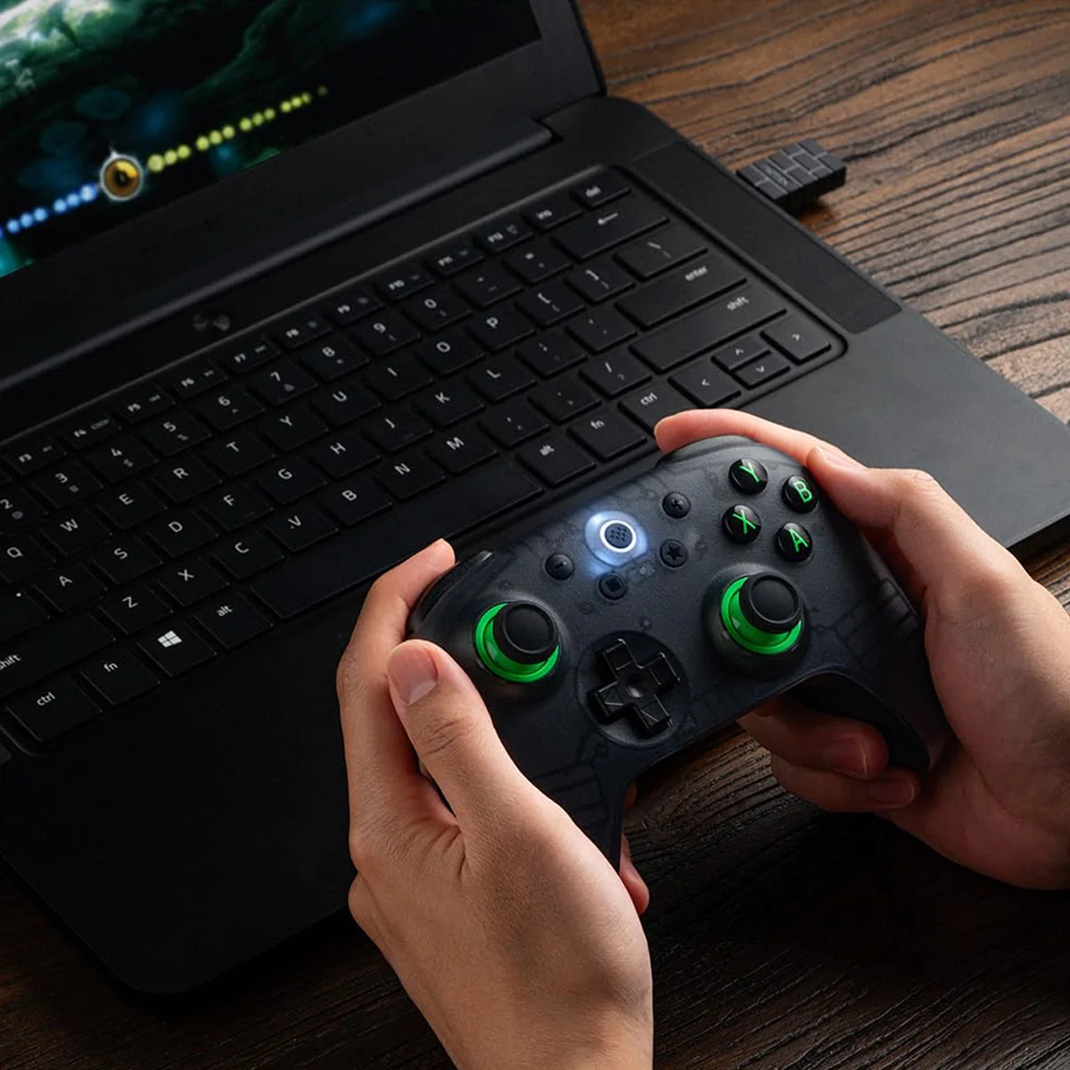 8Bitdo Ultimate 2C Wireless Controller for Windows/Android (Transparent Black) (81HD) - Image 7