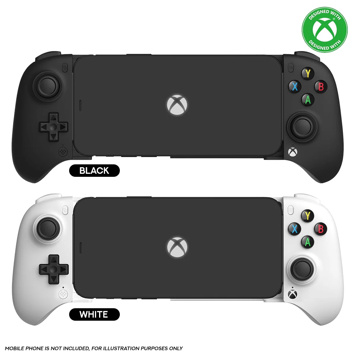 8Bitdo Ultimate Mobile Gaming Controller with Hall Effect for Xbox (Black, White) (80LA) - Image 15