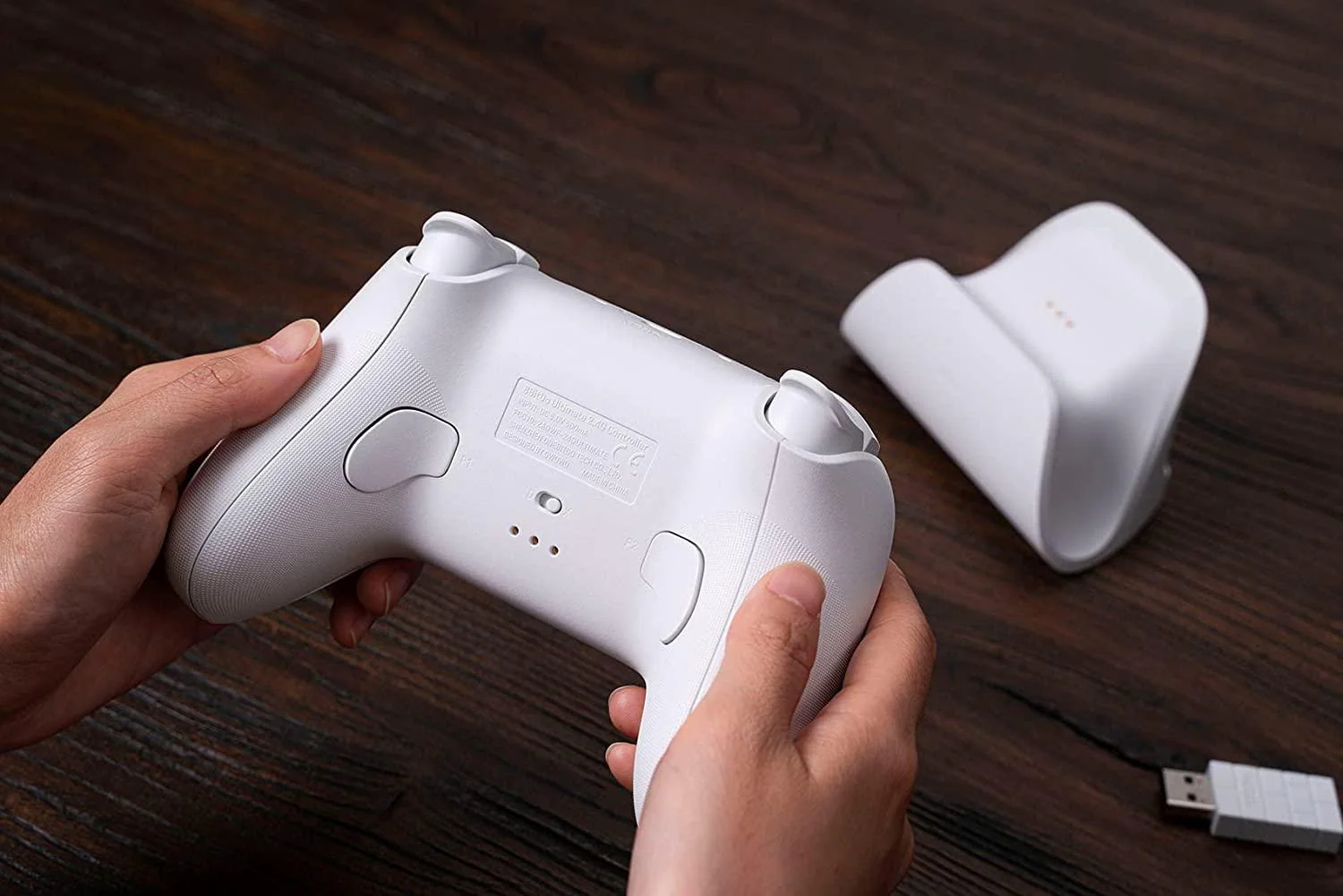 8BITDO Ultimate Wireless 2.4G Controller (Windows/Android/Raspberry Pi) (White Edition) (81HA01) - Image 10
