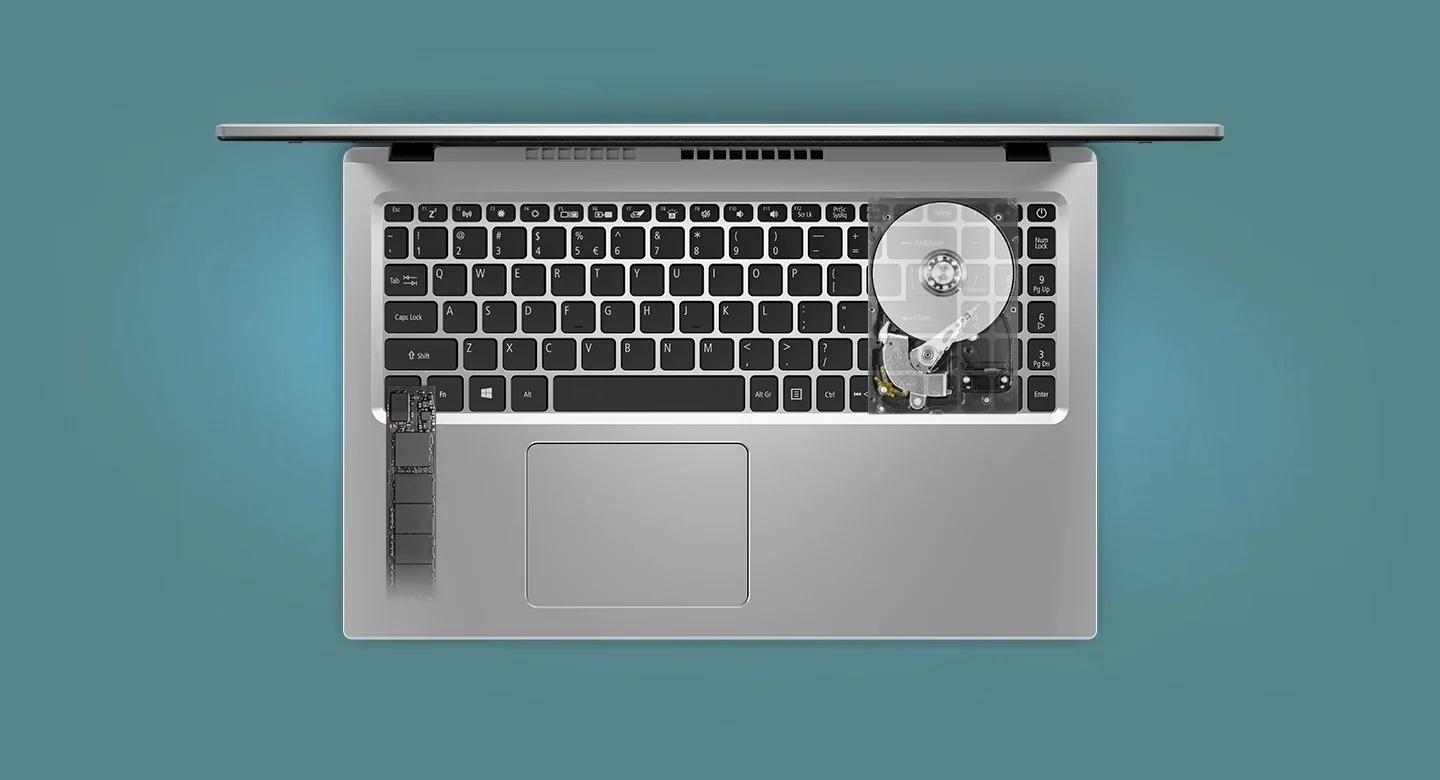 Acer Aspire 3 A315-59-568X 15.6" FHD Laptop (Pure Silver) | 15.6" FHD (1920x1080) | i5-1235U | 8GB RAM | 512GB SSD | Intel UHD Graphics | Windows 11 Home | MS Office Home & Student 2021 | Acer Entry Run Rate Backpack E-1620-P (LZBPKM6B12) - Image 3
