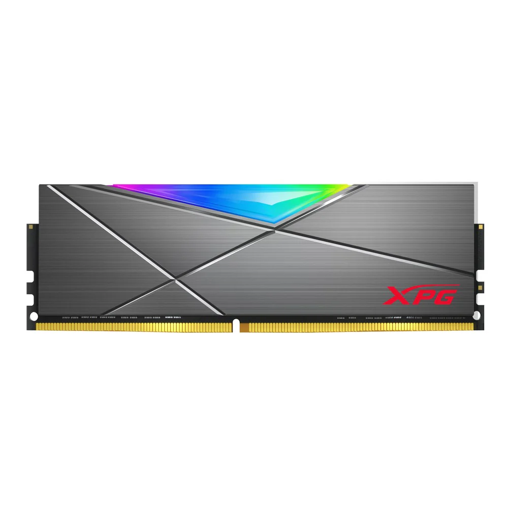 ADATA XPG Spectrix D50 16GB (1X16GB) DDR4 RGB 3600MHZ PC4-28800 CL18-22-22 1.35V Desktop Memory (Tungsten Grey) (AX4U360016G18I-ST50)