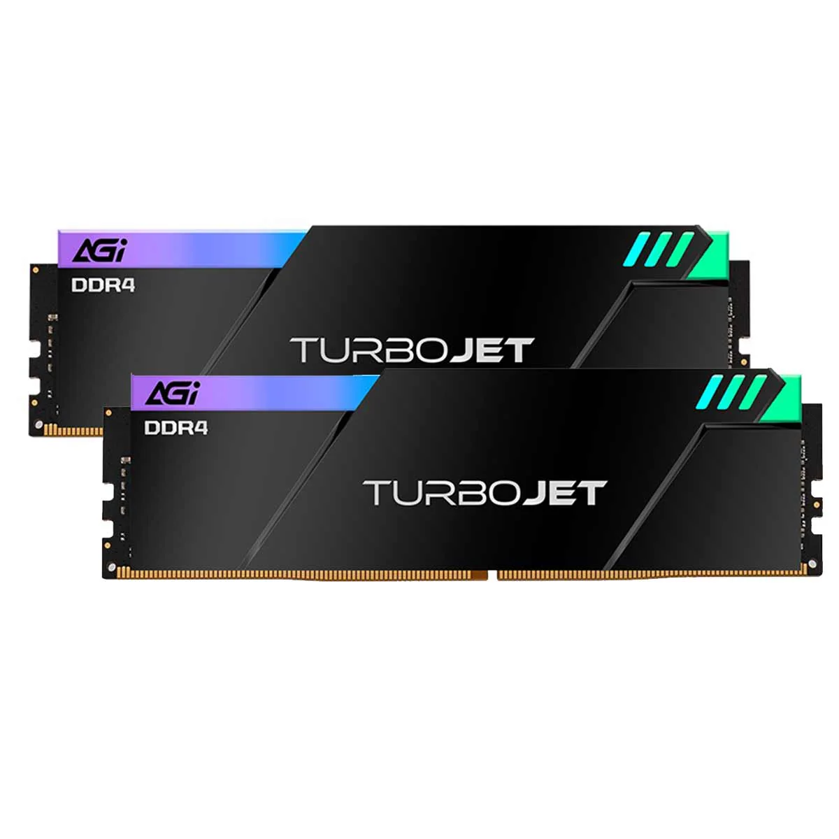 AGI TurboJet UD848 RGB 32GB (16GBx2) DDR4 3600MHz CL18 1.35V Gaming Memory Module (AGI3EPC16UD848-DC)