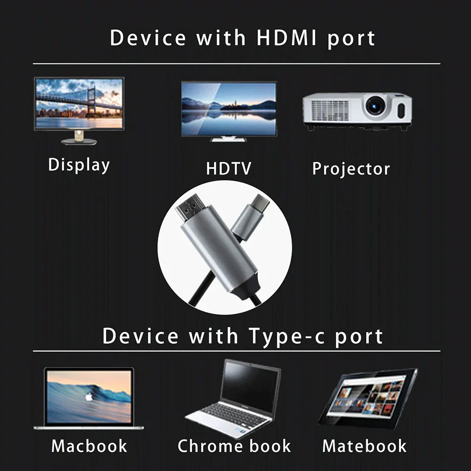 Airsky USB-C To HDTV Cable 2M (HC-01) - Image 5