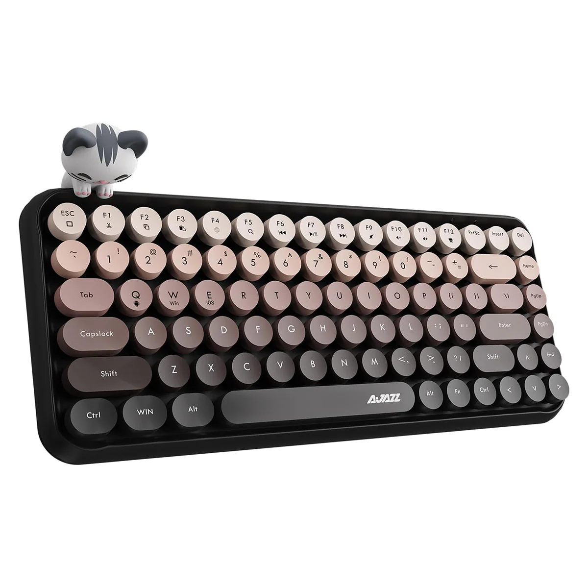 Ajazz 308I 84-Keys Bluetooth Wireless Membrane Keyboard (Bean Paste) - Image 5
