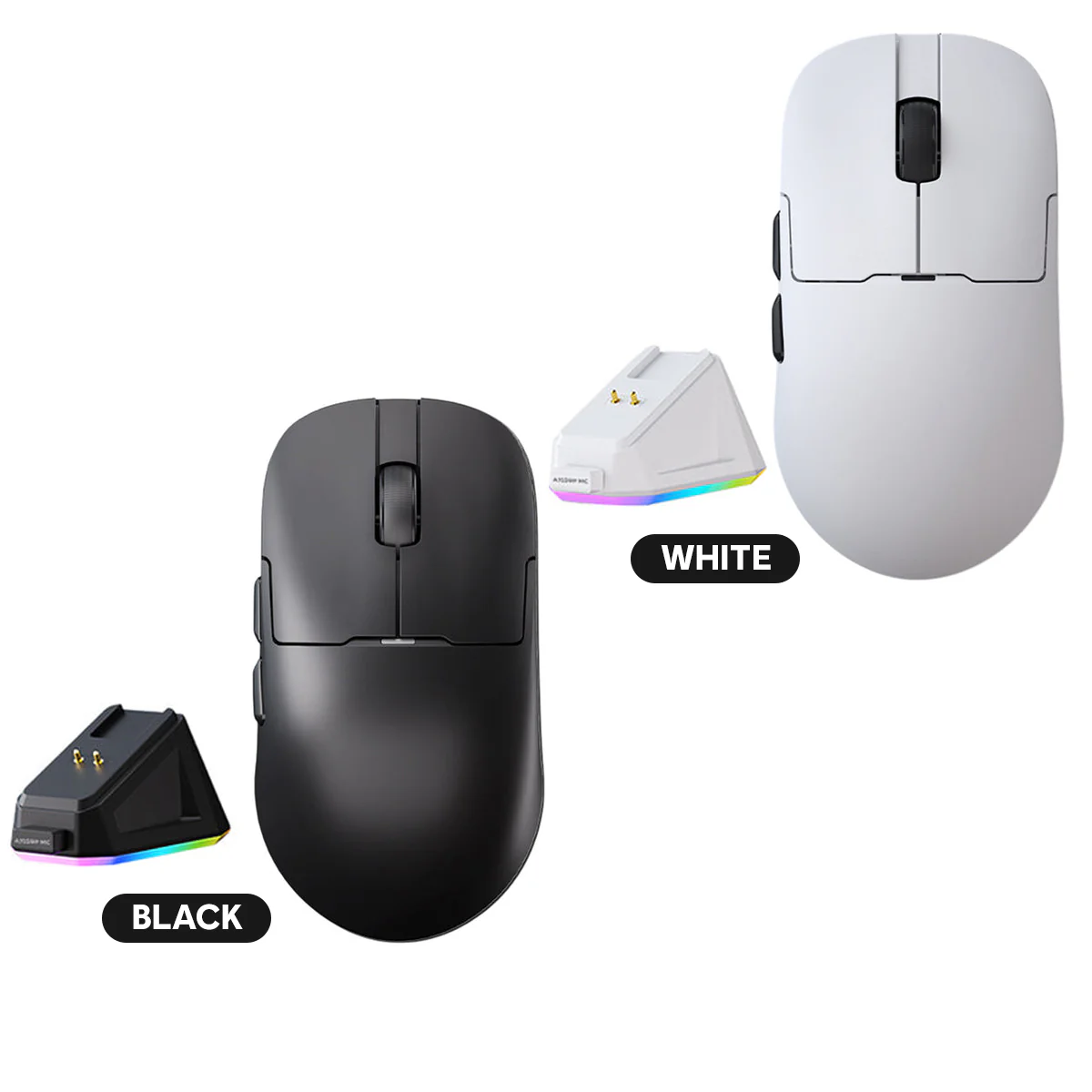 Ajazz AJ159P MC Tri-Mode Gaming Mouse (Black, White) - Image 10