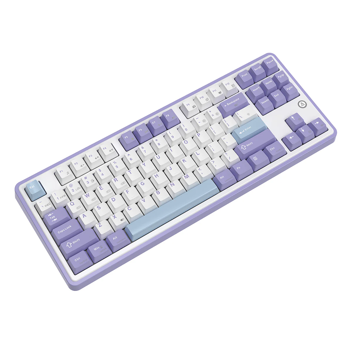 Ajazz AK870 RGB Wired 87-Keys TKL Gasket-mounted Hot Swappable Mechanical Keyboard (Purple/White/Blue) (Magnetic Switch) - Image 5