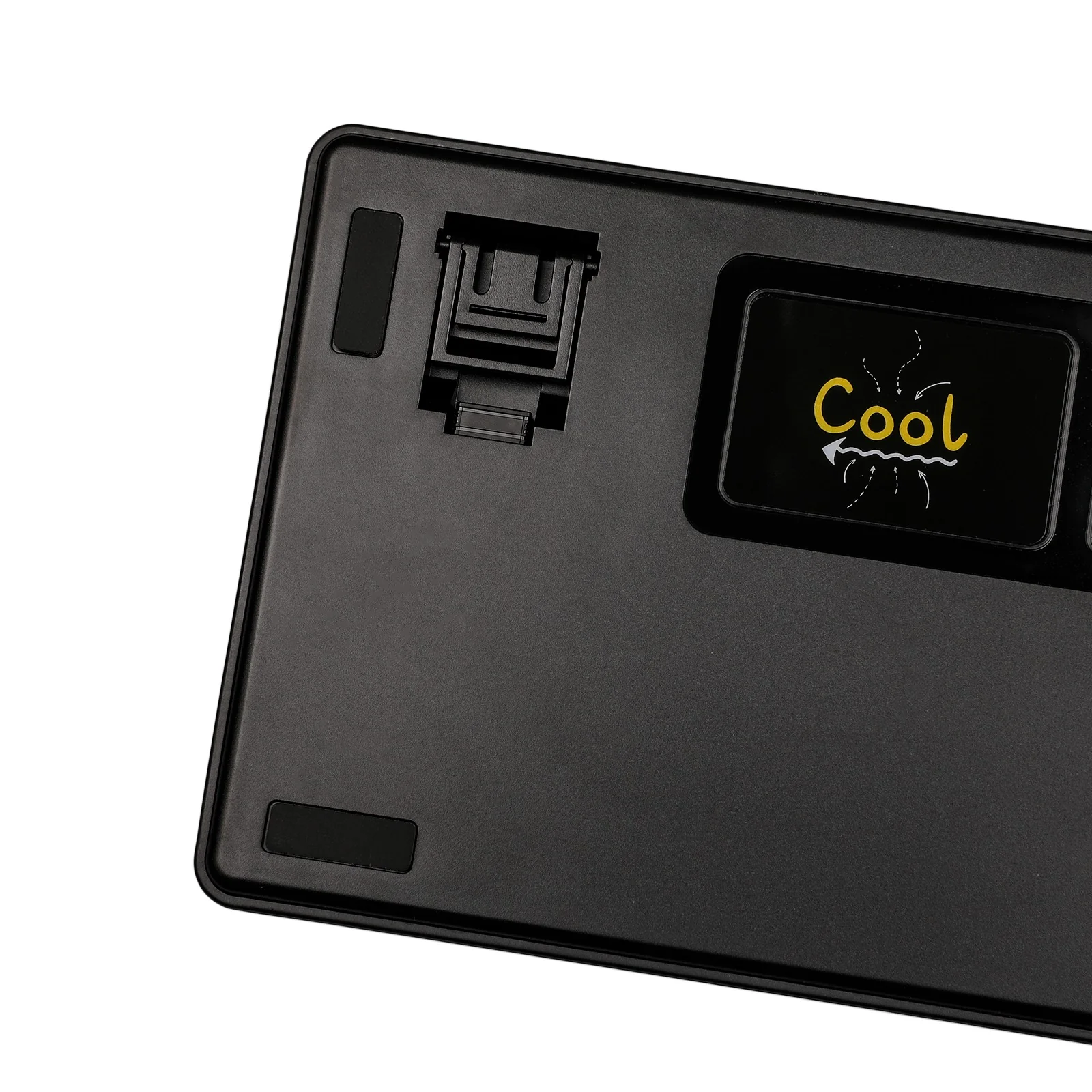 Ajazz AK980 RGB Tri-Mode 98% 97-Keys Gasket-Mounted Hot-Swappable Mechanical Keyboard with 1.14" TFT Display Screen & Knob (Black/Grey/Yellow) (Maillard Switch, Gift Switch V2) - Image 13