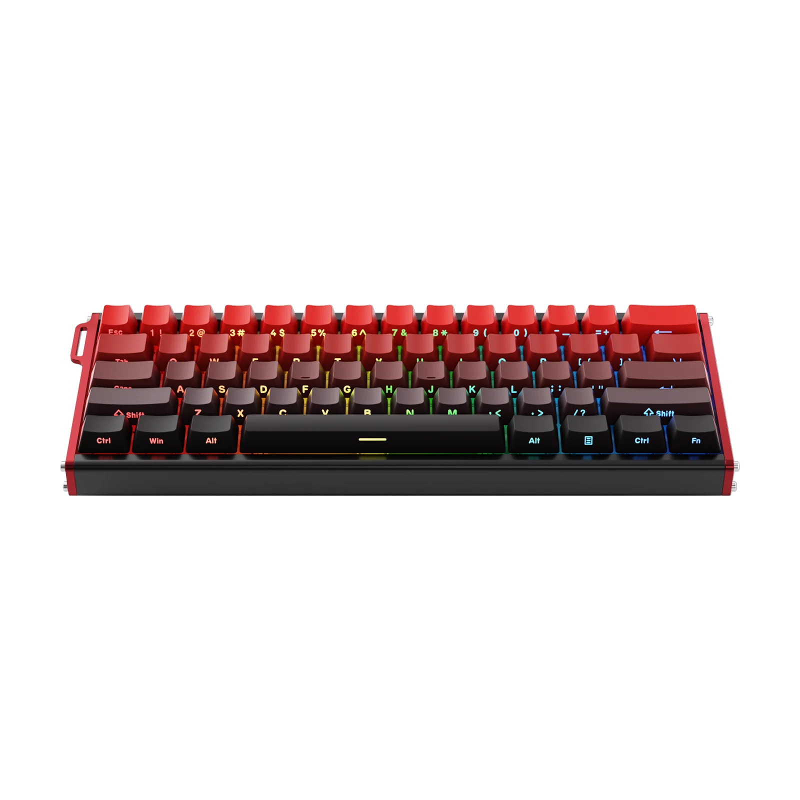 Ajazz ALUX60 RGB Wired 61-Keys Aluminum CNC Case Hot-Swappable Mechanical Keyboard (Gradient Side Engraving Lucky Strike) (Ketai Newcomer Magnetic Switch) - Image 3
