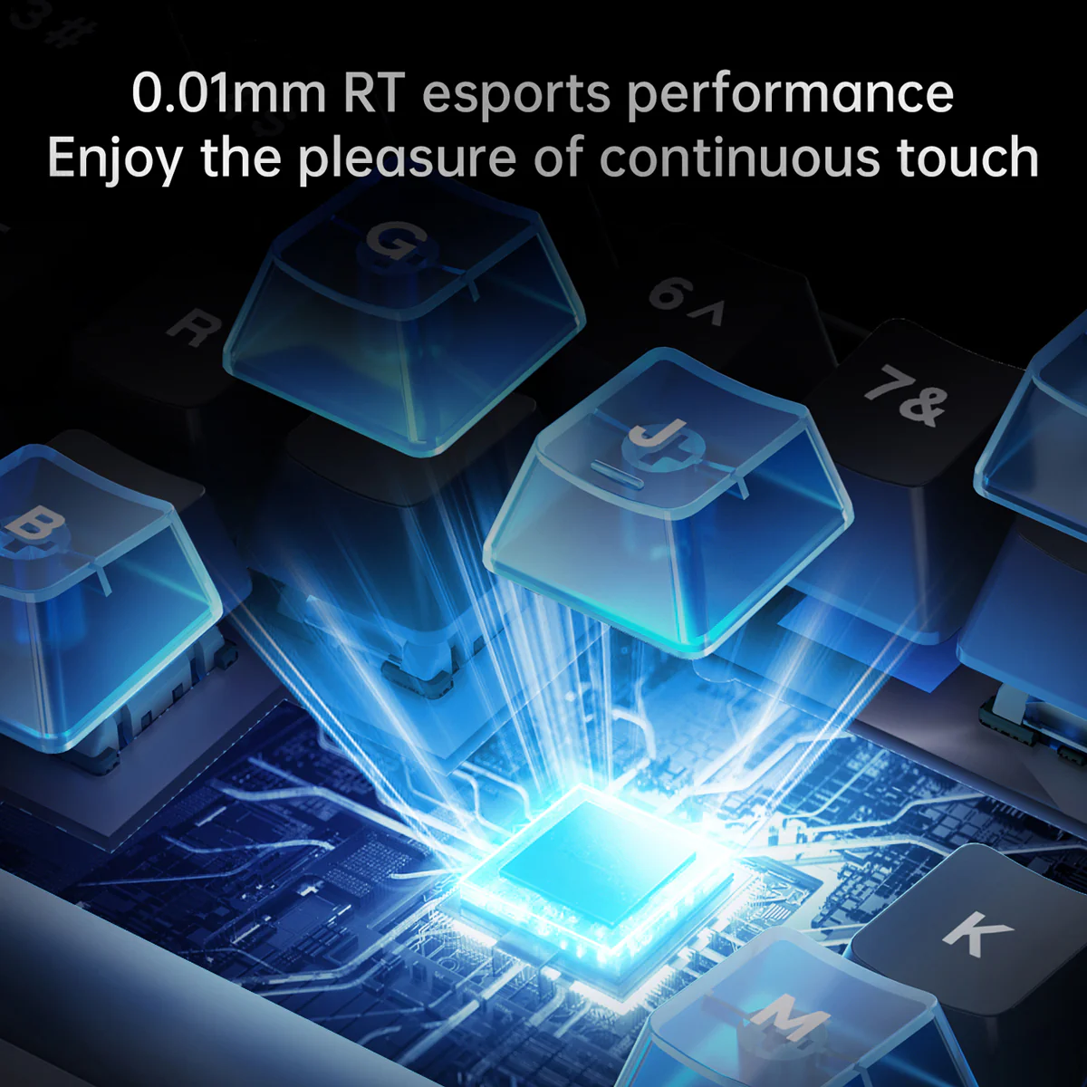 Ajazz ALUX60 RGB Wired 61-Keys Aluminum CNC Case Hot-Swappable Mechanical Keyboard (Gradient Side Engraving Lucky Strike) (Ketai Newcomer Magnetic Switch) - Image 10