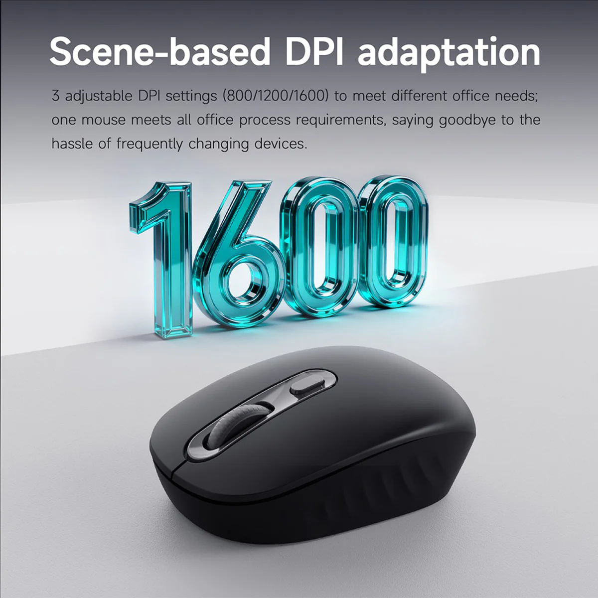 Nacodex x Ajazz NJ04 Wireless 2.4G Single-mode Lightweight Mouse (Black) - Image 5