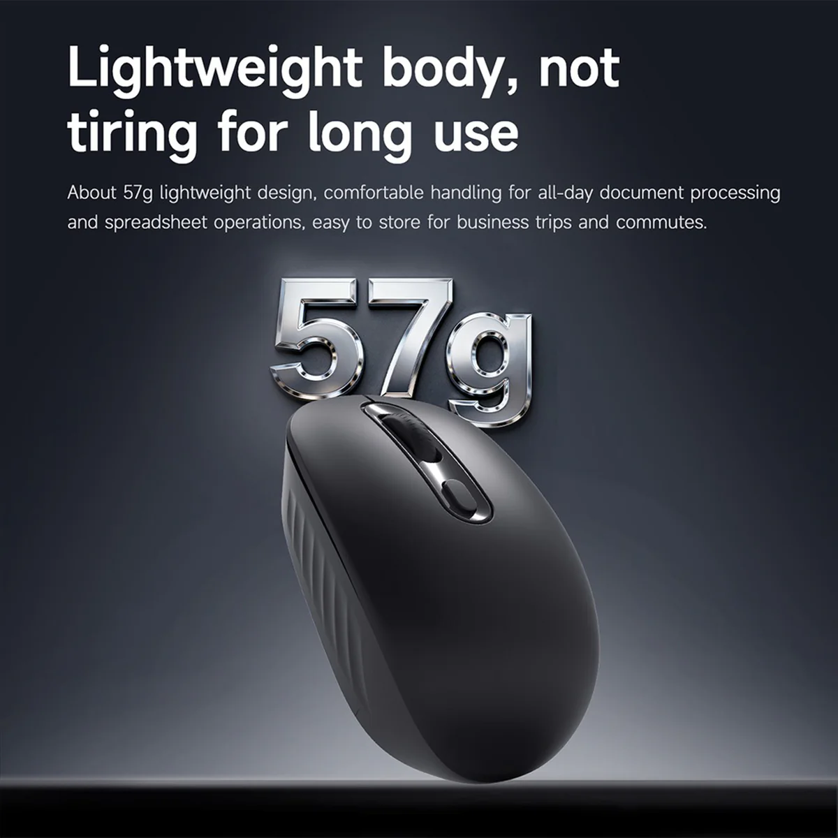 Nacodex x Ajazz NJ04 Wireless 2.4G Single-mode Lightweight Mouse (Black) - Image 6