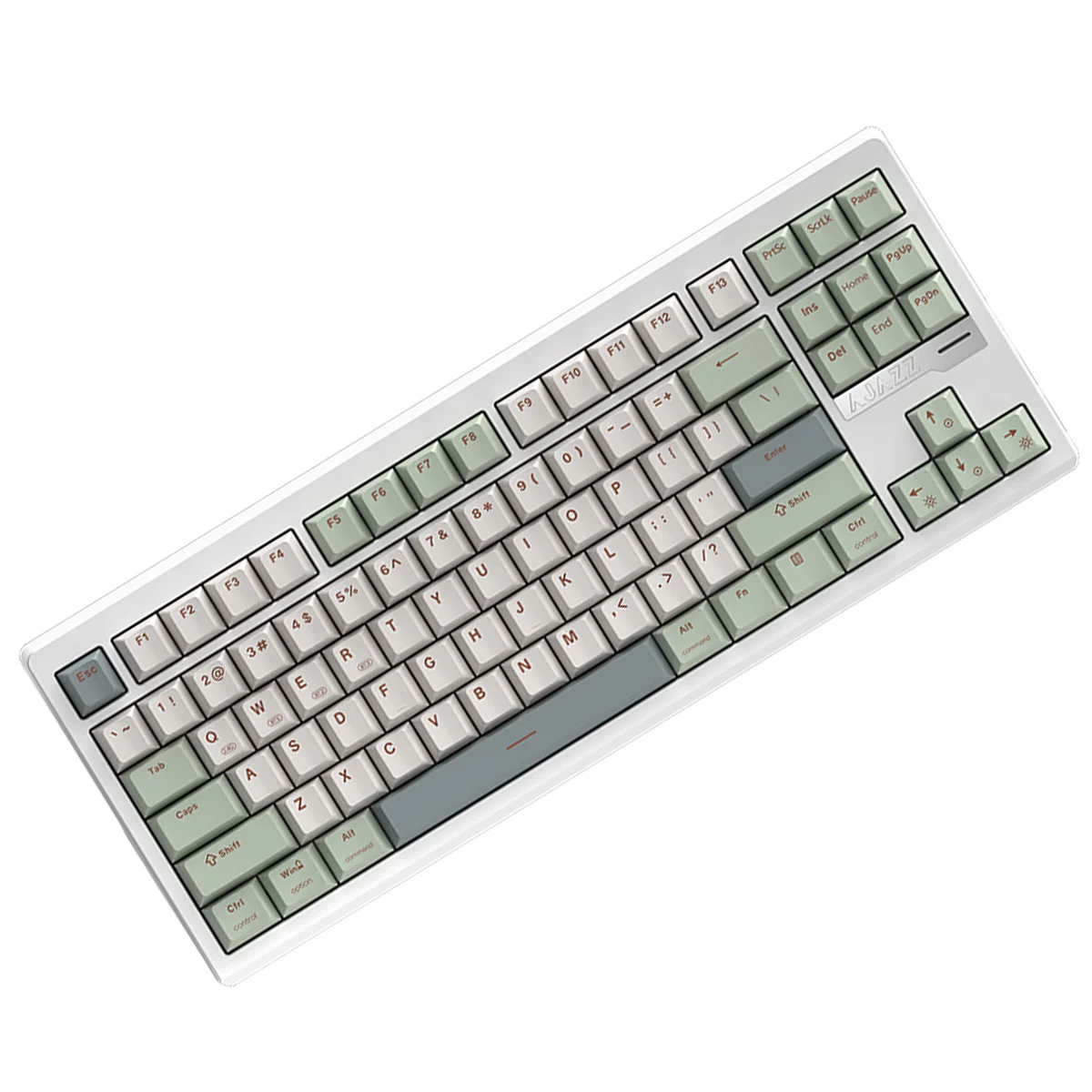 Ajazz QS87 RGB Tri-Mode 87-Keys Aluminum CNC Case Gasket-Mounted Hot-Swappable Mechanical Keyboard (Cyan/White/Blue) (Maillard Switch) - Image 3