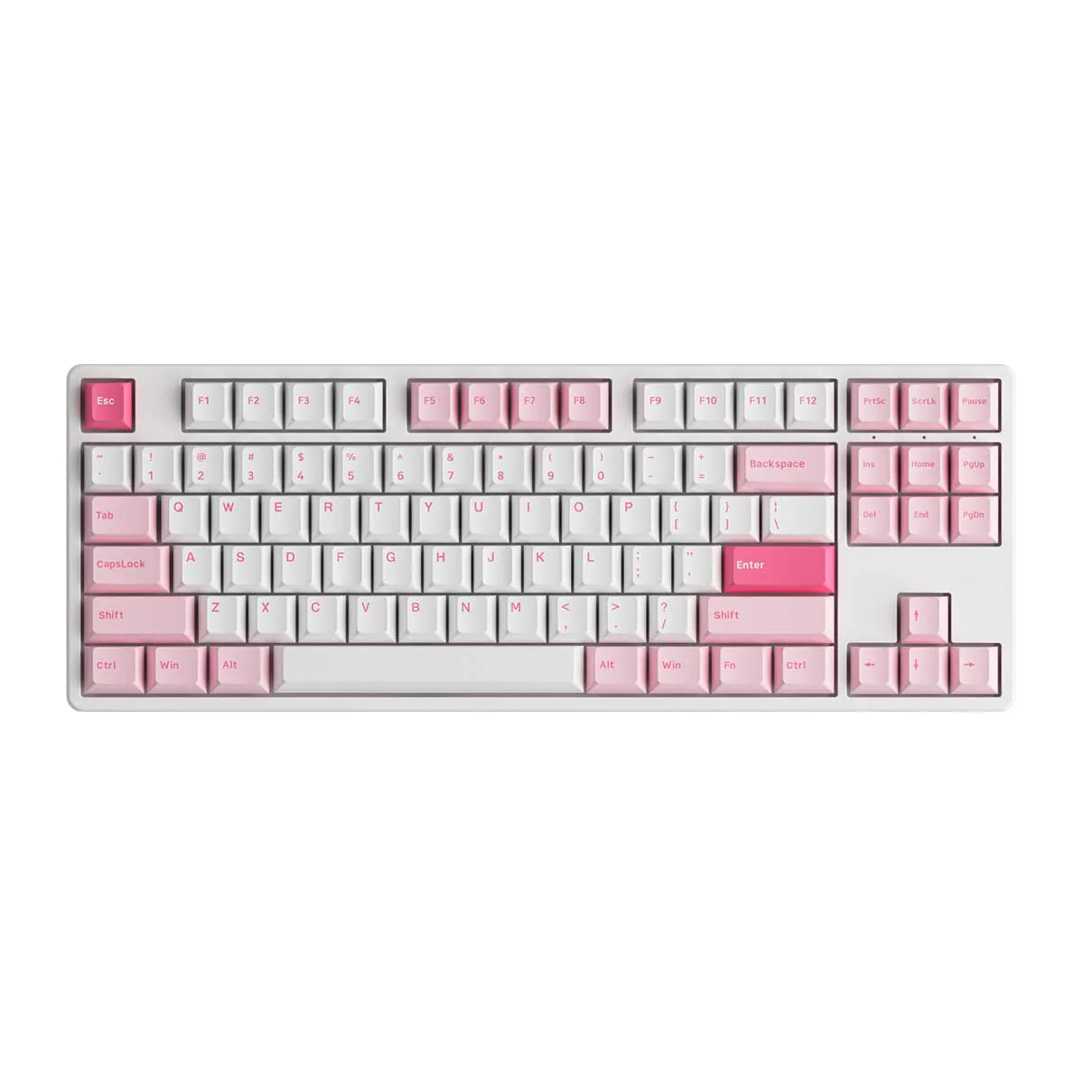 Akko 5087S Via RGB Hot-Swappable Mechanical Keyboard Prunus Lannesiana (Gateron Orange-Lubed) - Image 8