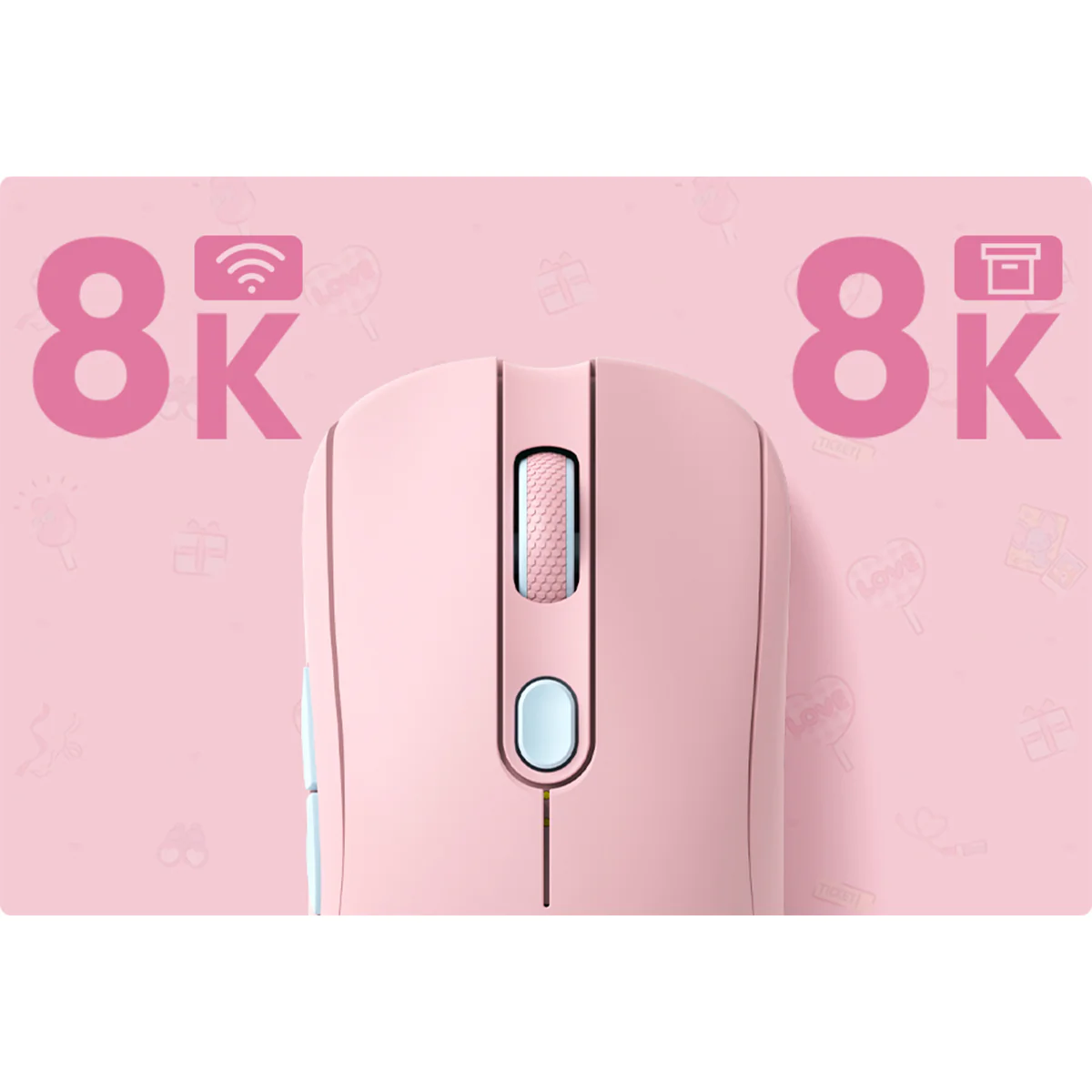 Akko AG ONE 8K Wireless Tri-Mode Gaming Mouse (My Melody) - Image 11