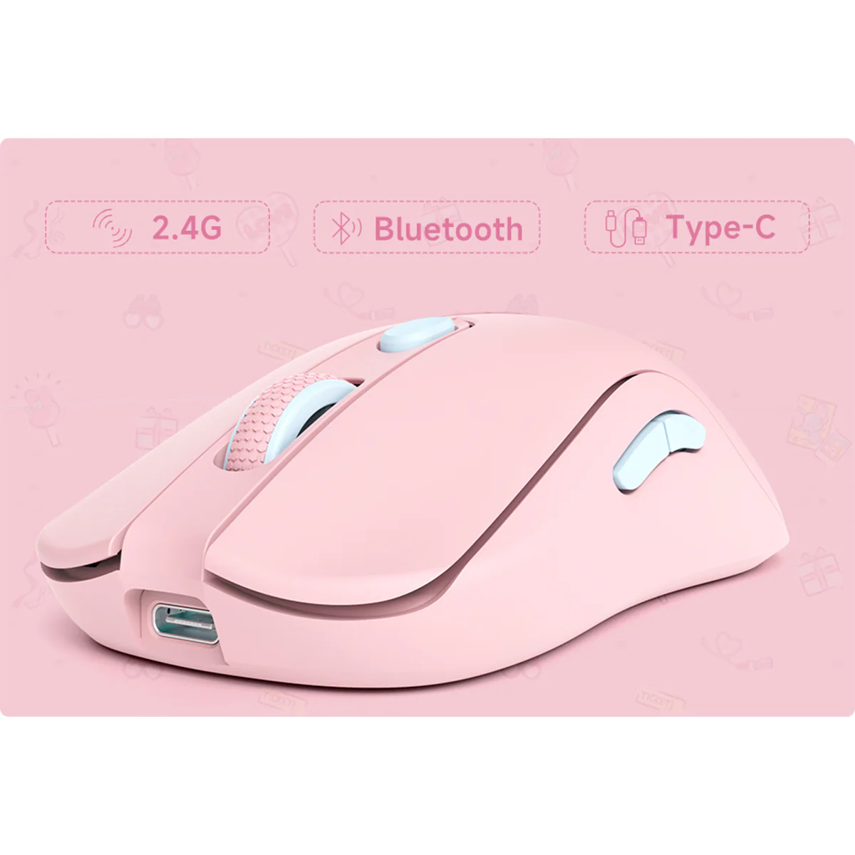 Akko AG ONE 8K Wireless Tri-Mode Gaming Mouse (My Melody) - Image 13