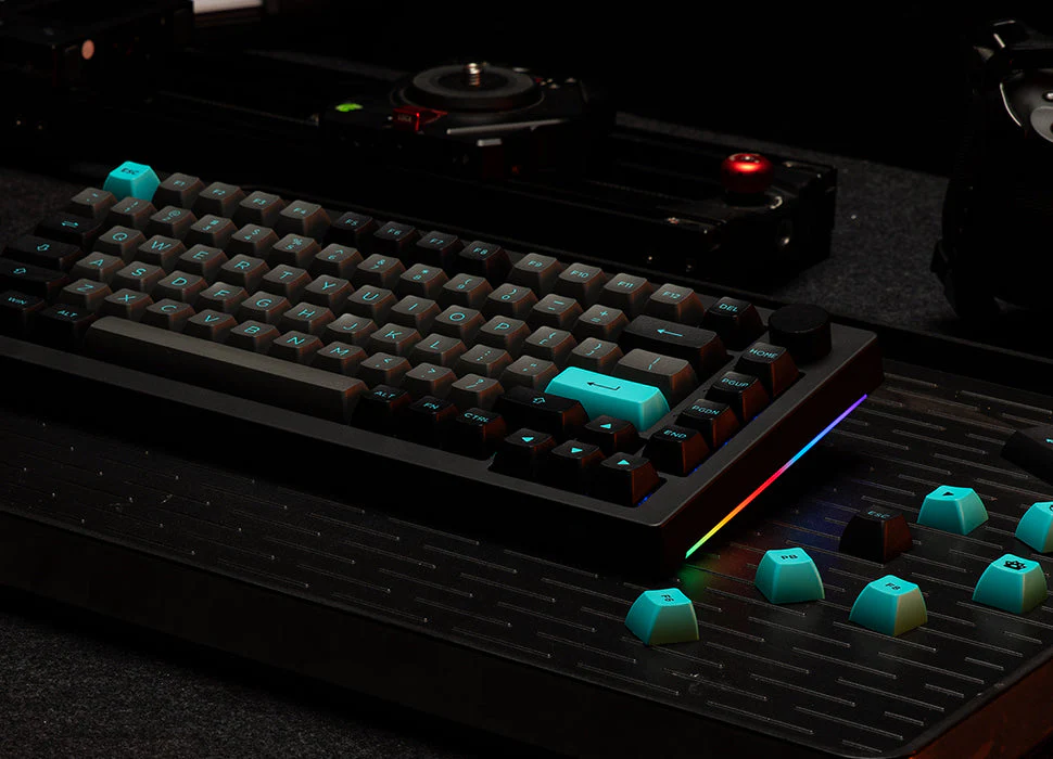 Akko Black & Cyan 5075B Plus Multi-Modes RGB Mechanical Keyboard (Akko CS Silver) - Image 14