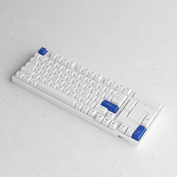 Akko Blue & White 3098N Multi-Modes RGB Mechanical Keyboard (TTC Flame Red Switch) - Image 3