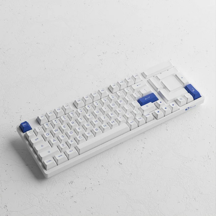 Akko Blue & White 3098N Multi-Modes RGB Mechanical Keyboard (TTC Flame Red Switch) - Image 4