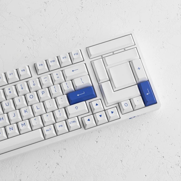 Akko Blue & White 3098N Multi-Modes RGB Mechanical Keyboard (TTC Flame Red Switch) - Image 6