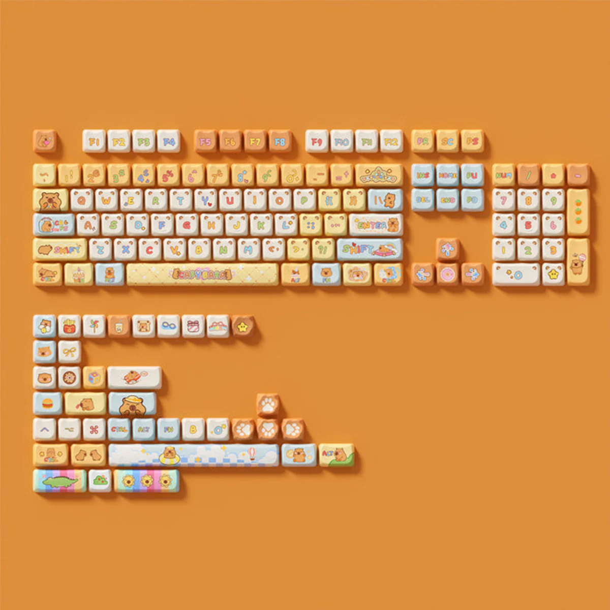 Akko Capybara Keycap Set MAO Profile 142 Keys - Image 5