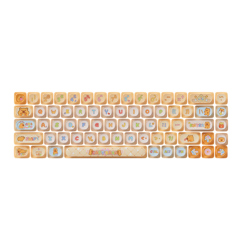 Akko Capybara Pudding Keycap Set MOA Profile 140 Keys - Image 6