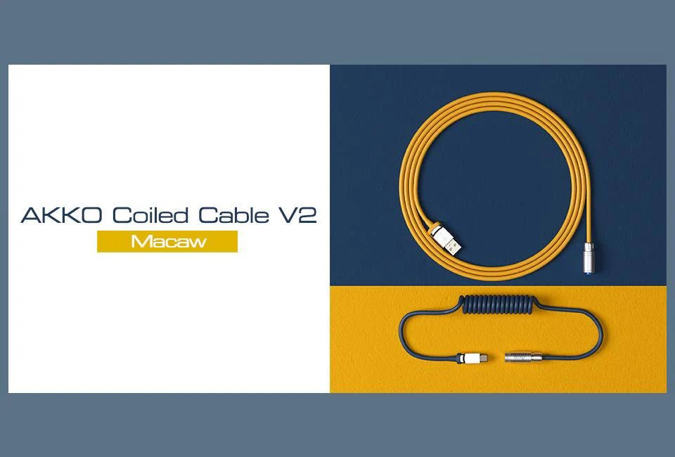 Akko Coiled Aviator Cable V2 (Macaw) - Image 2