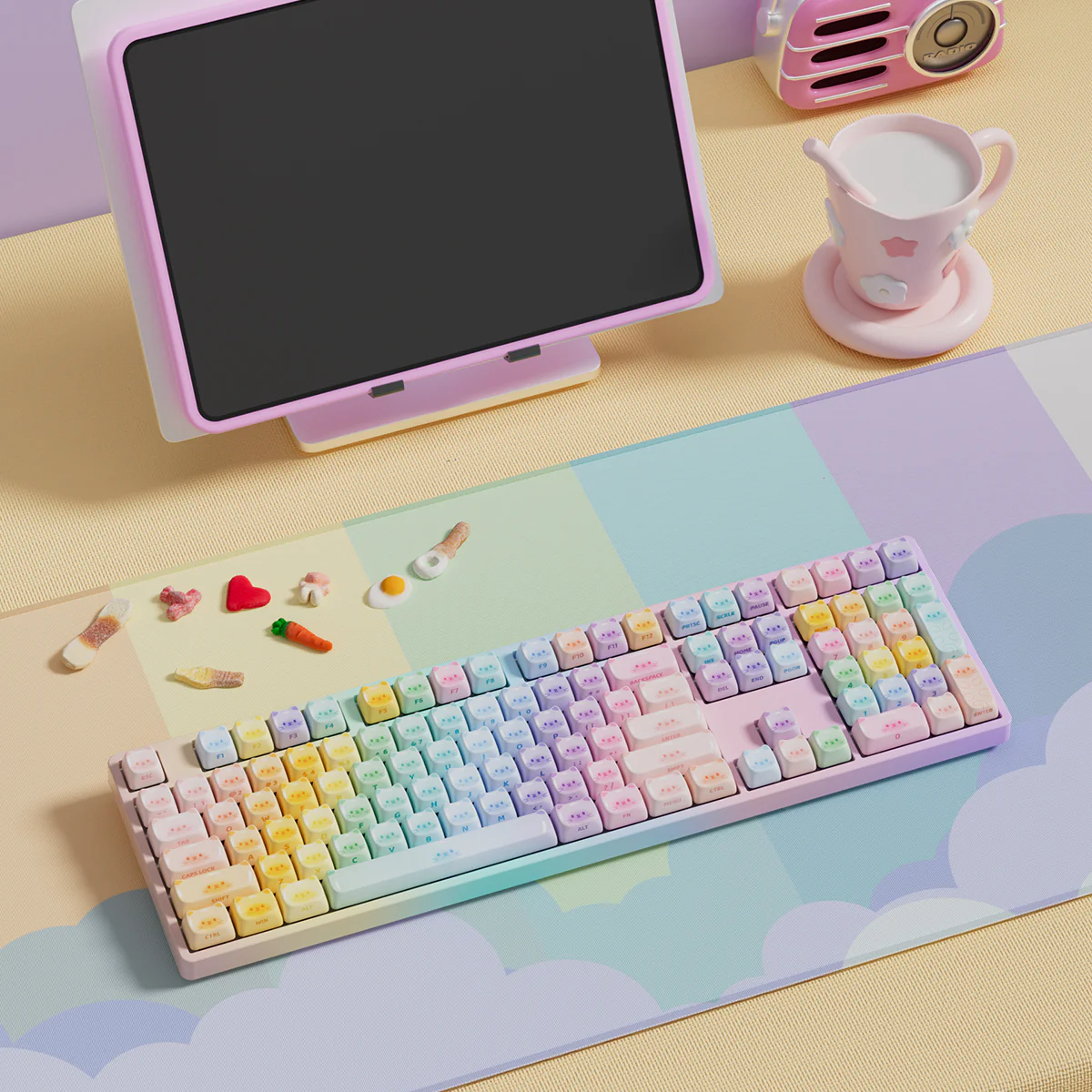 Akko Colorful Cats Keycap Set MAO Profile 142 Keys - Image 5