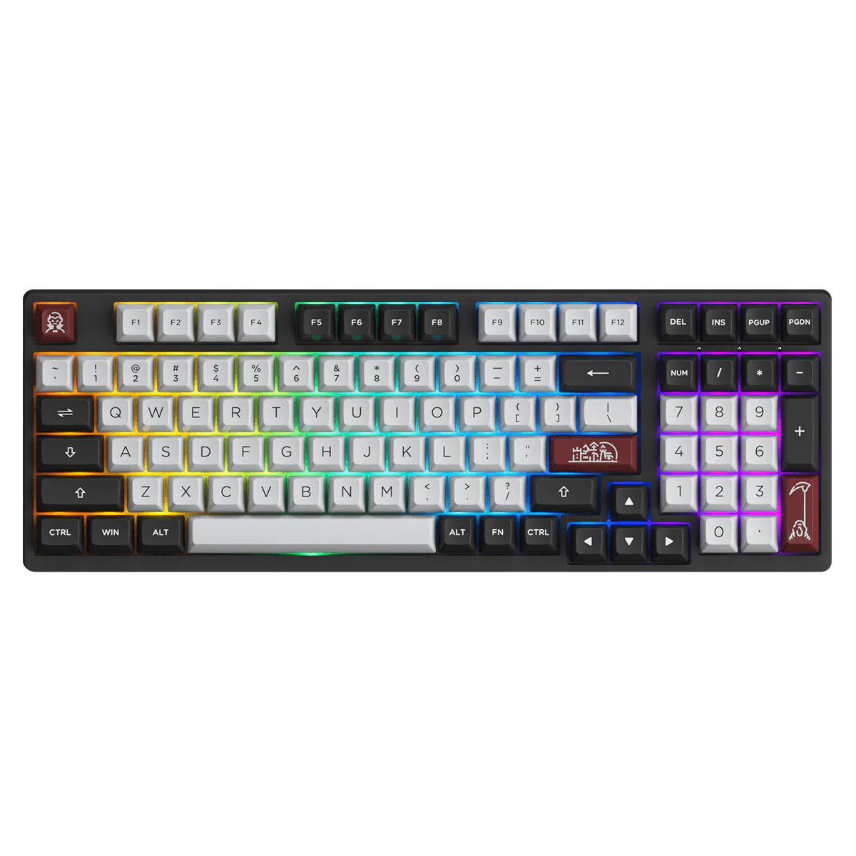 Akko Dracula Castle 3098S Hotswappable RGB Mechanical Keyboard (Akko CS Jelly Pink) - Image 3