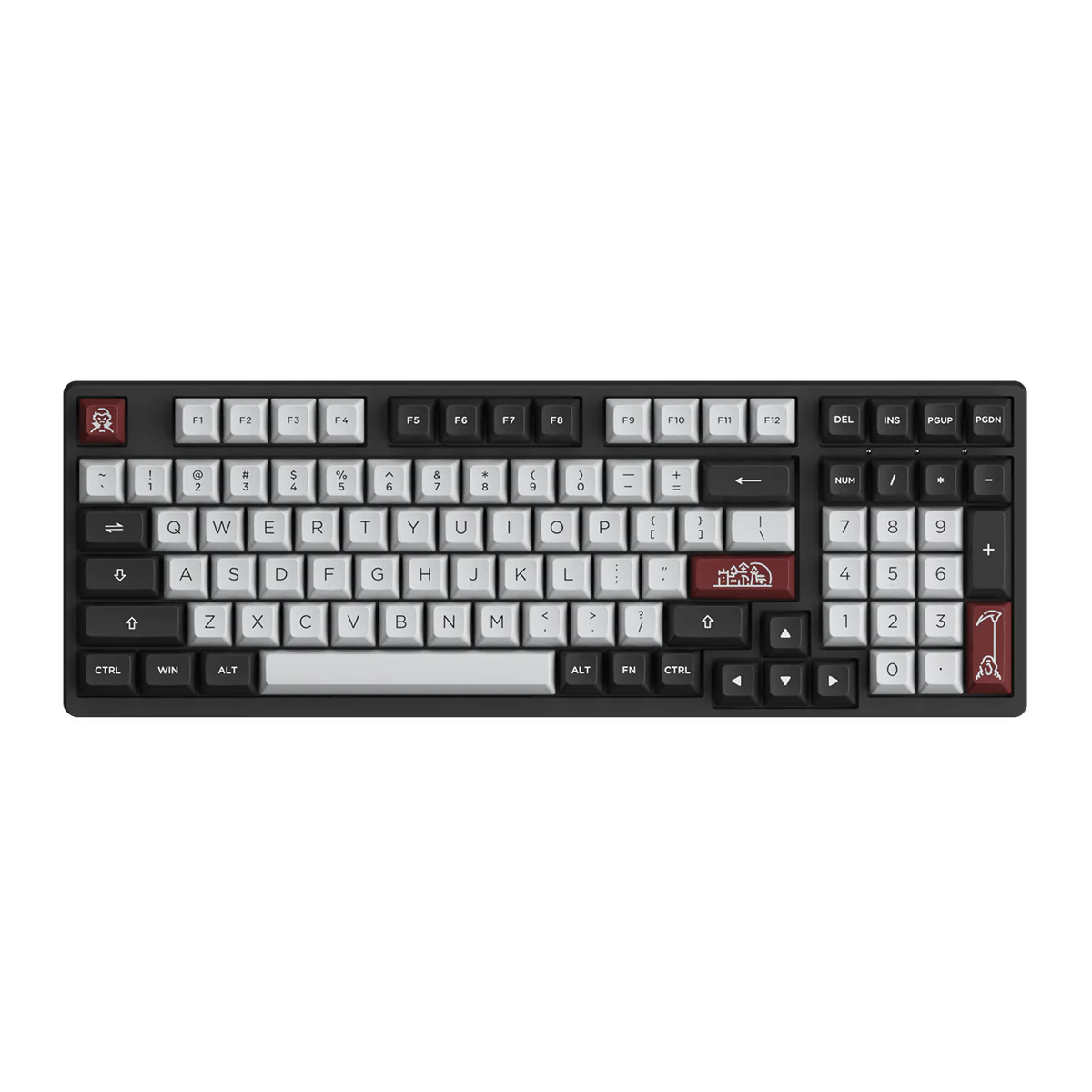 Akko Dracula Castle 3098S Hotswappable RGB Mechanical Keyboard (Akko CS Silver) - Image 8