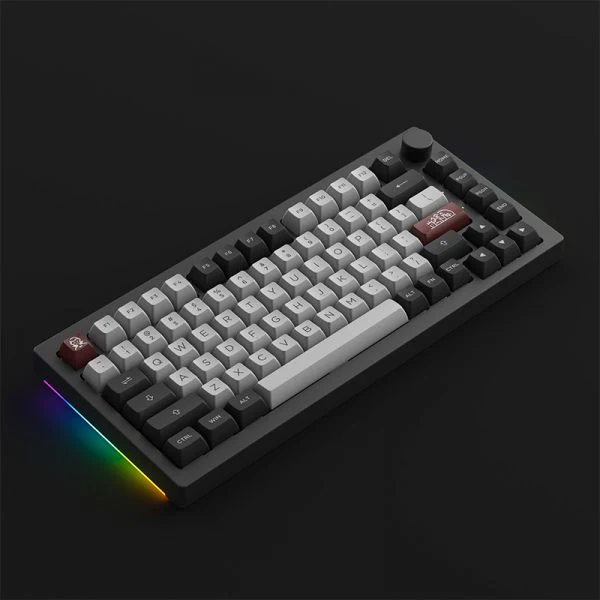 Akko Dracula Castle 5075B Plus Multi-Modes RGB Mechanical Keyboard (Wine White) - Image 2