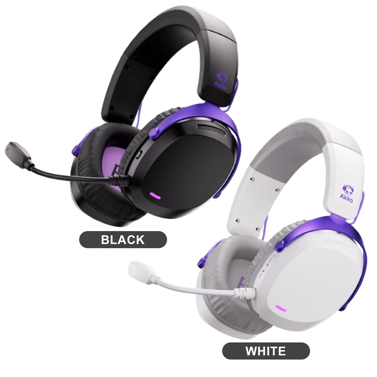Akko GH300 Tri-Mode Gaming Headset with Microphone (Black, White) - Image 22