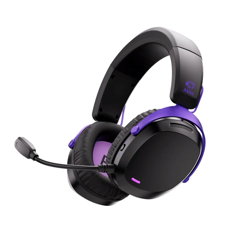 Akko GH300 Tri-Mode Gaming Headset with Microphone (Black, White) - Image 4