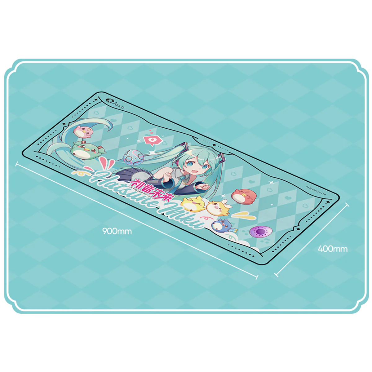 Akko Hatsune Miku Mouse Pad (900x400mm) - Image 7