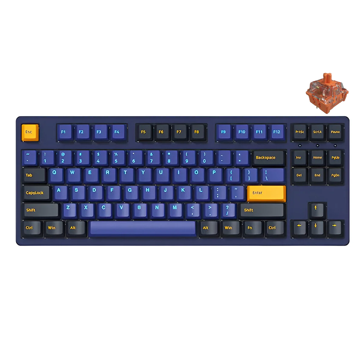 Akko Horizon 3087DS Mechanical Keyboard (Akko Switch 2nd Gen Orange)