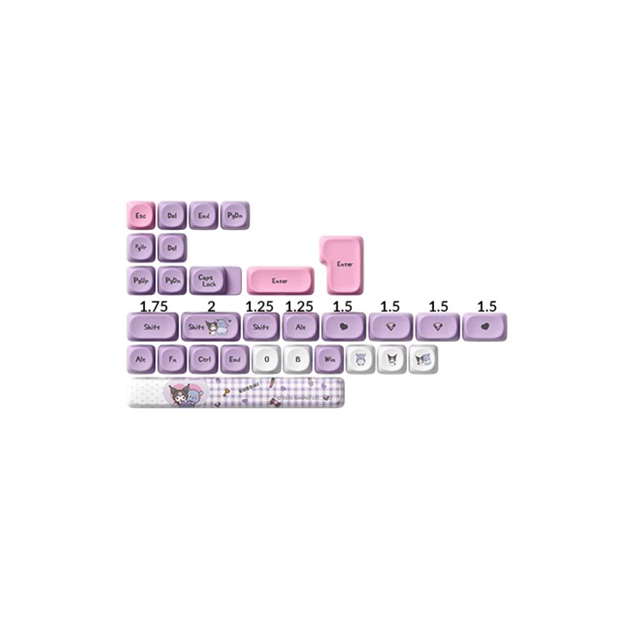 Akko Kuromi Keycap Set MOA Profile 138 Keys - Image 7