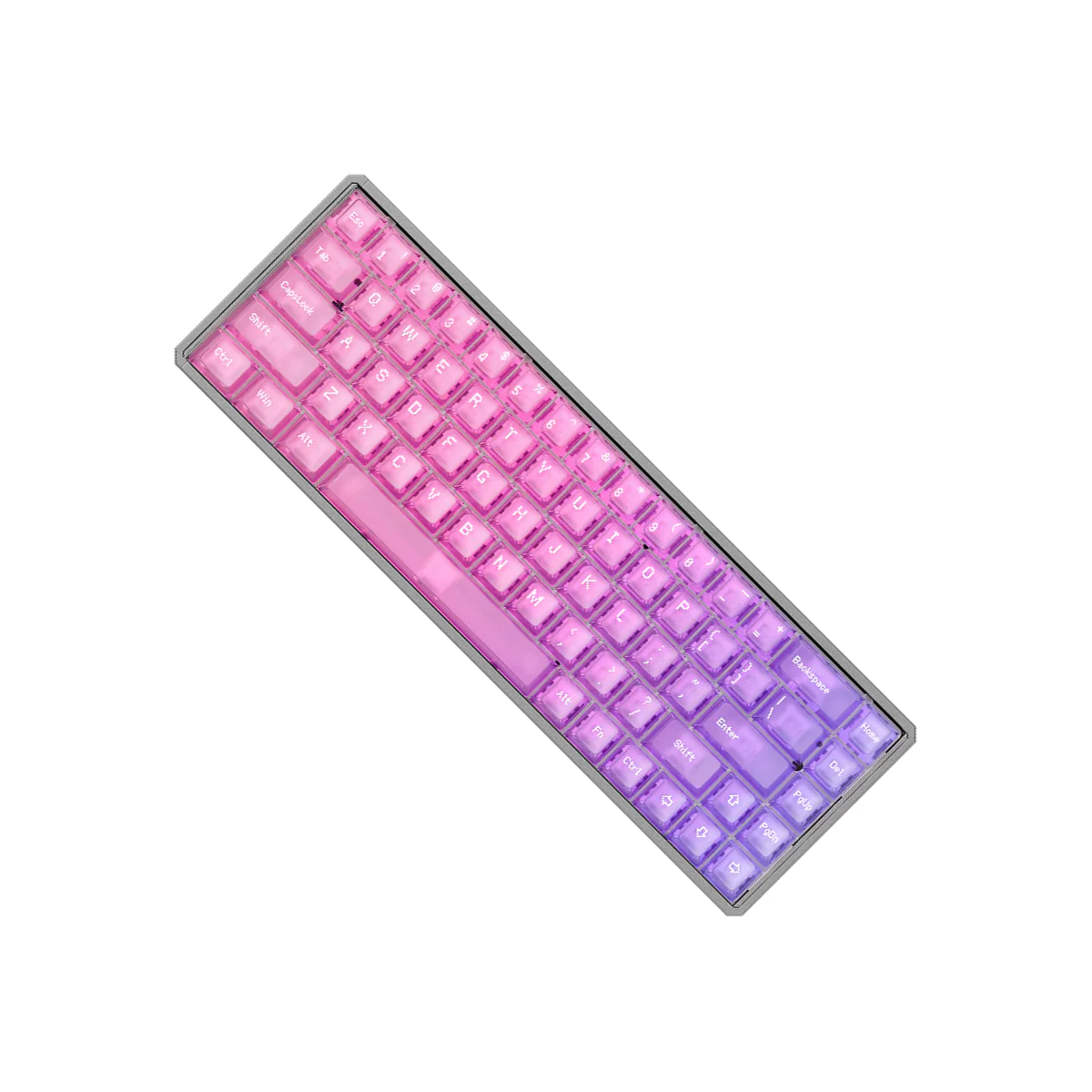 Akko MOD68 HE Aluminum Case Wired ARGB Magnetic Keyboard (Grey-Frosted Pastel Gradient Transparent) (Akko AstroAim Magnetic Switch) (02N-02I-05F-02G-02L-02K) - Image 3