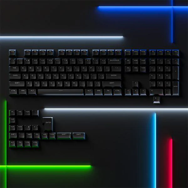 Akko Shine-Through Keycaps Set ASA (Black) - Image 2