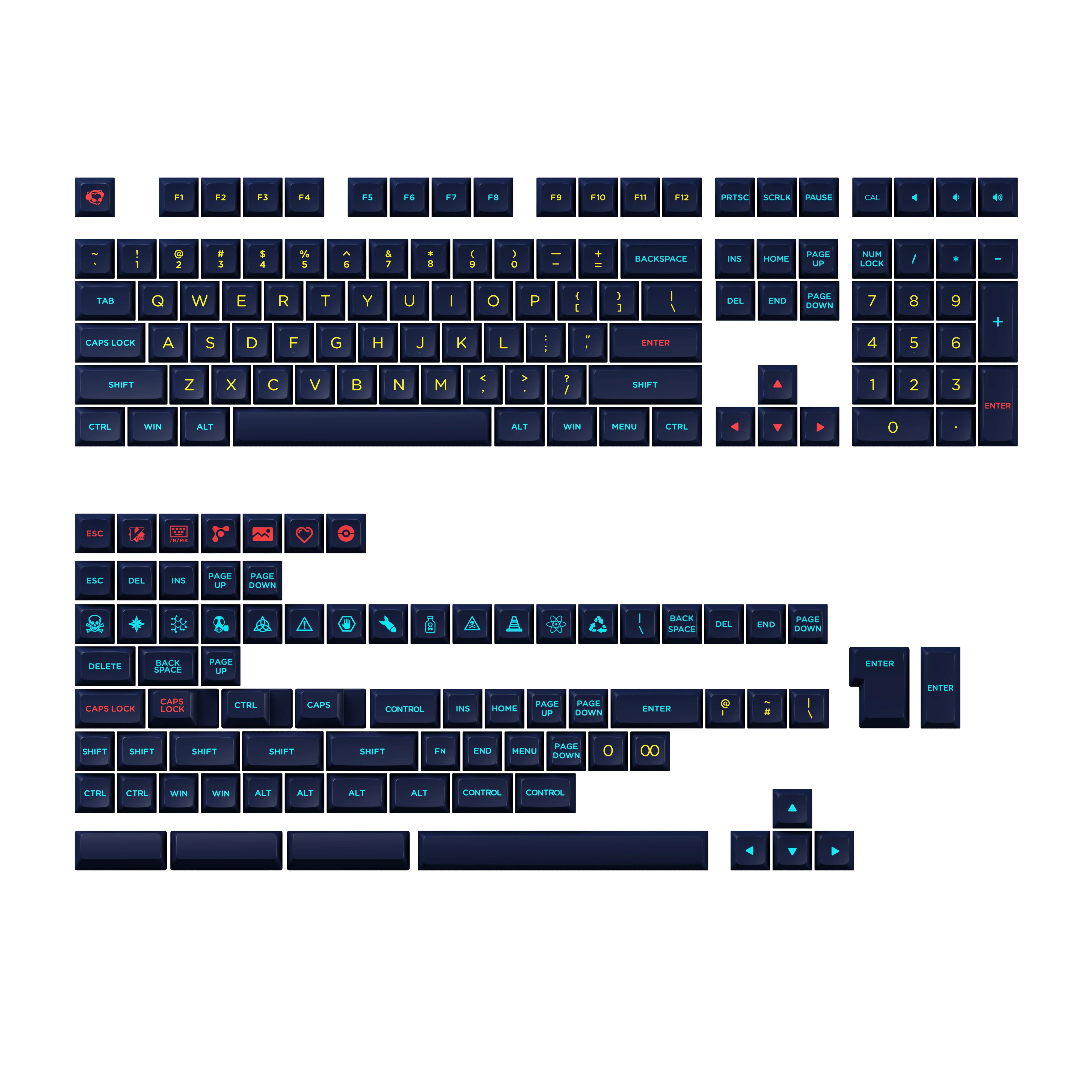 Akko Starry Sky Keycaps Set OSA 185 Keys