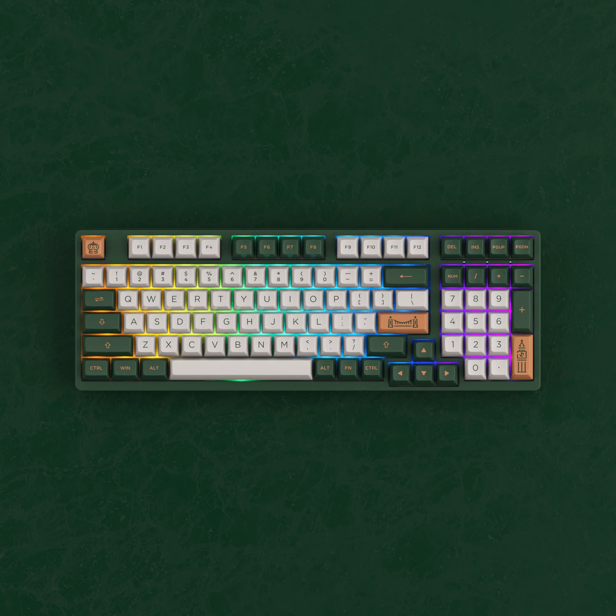 AKKO World Tour London 3098S Hotswappable RGB Mechanical Keyboard (Akko CS Jelly Purple)