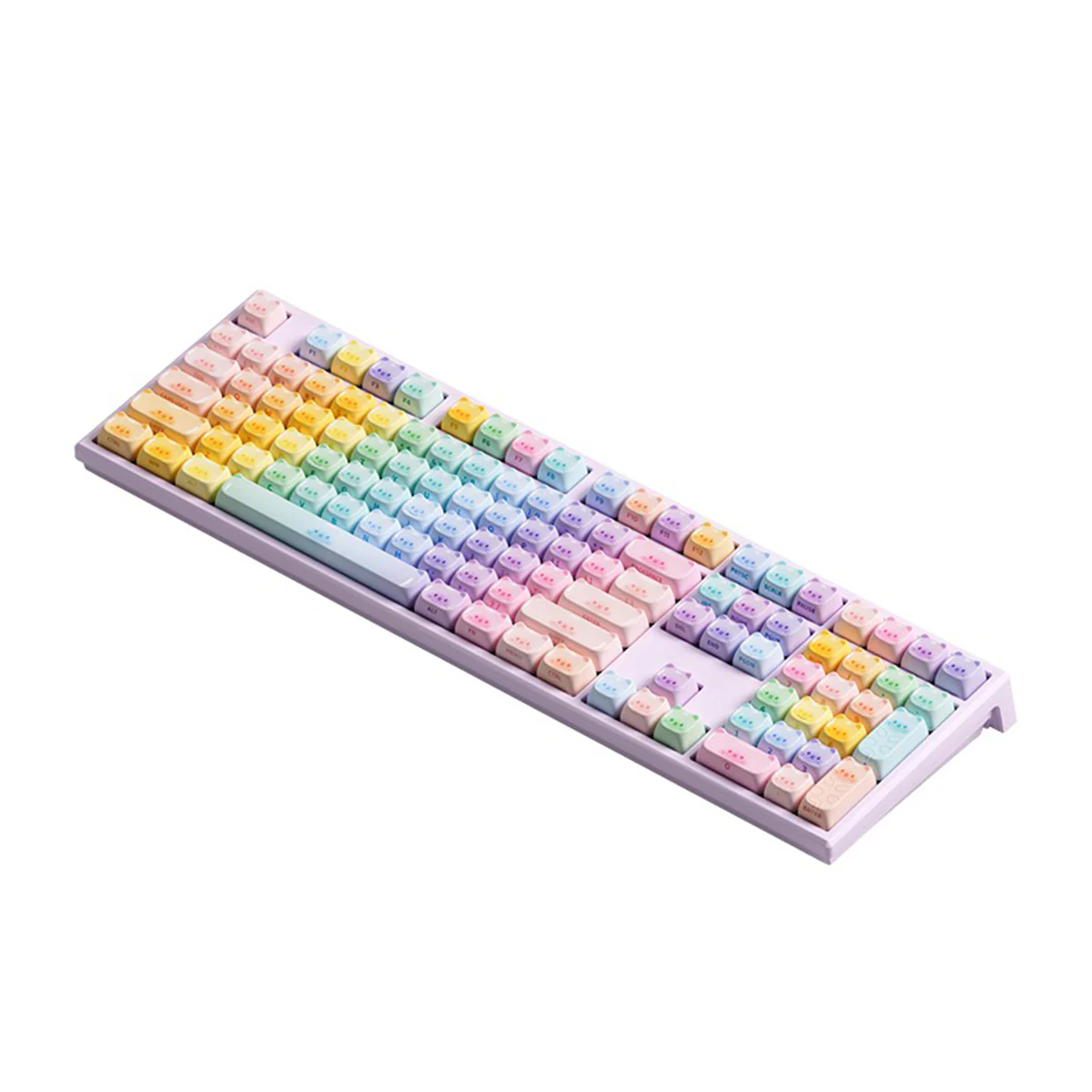 Akko x MonsGeek MG108B Colorful Cats Multi-Mode RGB Hot-Swappable Mechanical Keyboard (Akko V3 Piano Pro Switch) - Image 2