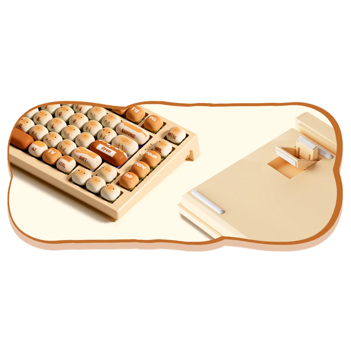 Akko x MonsGeek MG75W Bun Wonderland Dual-Mode Hot-Swappable Mechanical Keyboard (Akko V3 Piano Pro Switch, Akko Creamy Cyan Switch) - Image 11