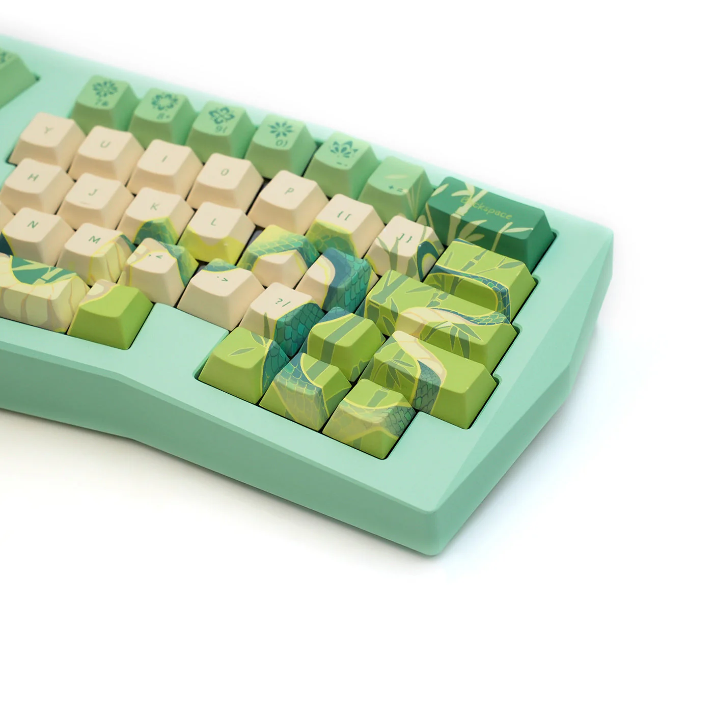Akko Year of Snake Armor Aluminum Case Alice Side RGB Multi-Mode Hot-Swappable Keyboard (Green Snake) (Akko Cobras Switch) (03J-03K-03L-03P-03S-04A-04D) - Image 8