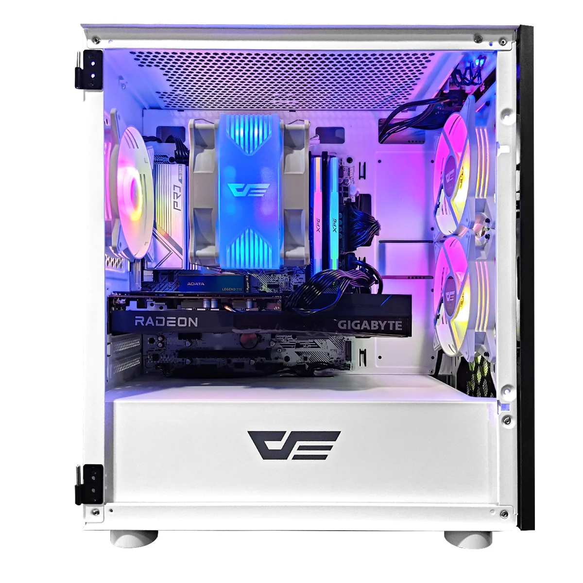 Alpha DLM 21 White Desktop Gaming PC | AMD Ryzen 5 5600 | 16GB RAM | 512GB SSD | RX 6600 | Windows 11 Pro - Image 2