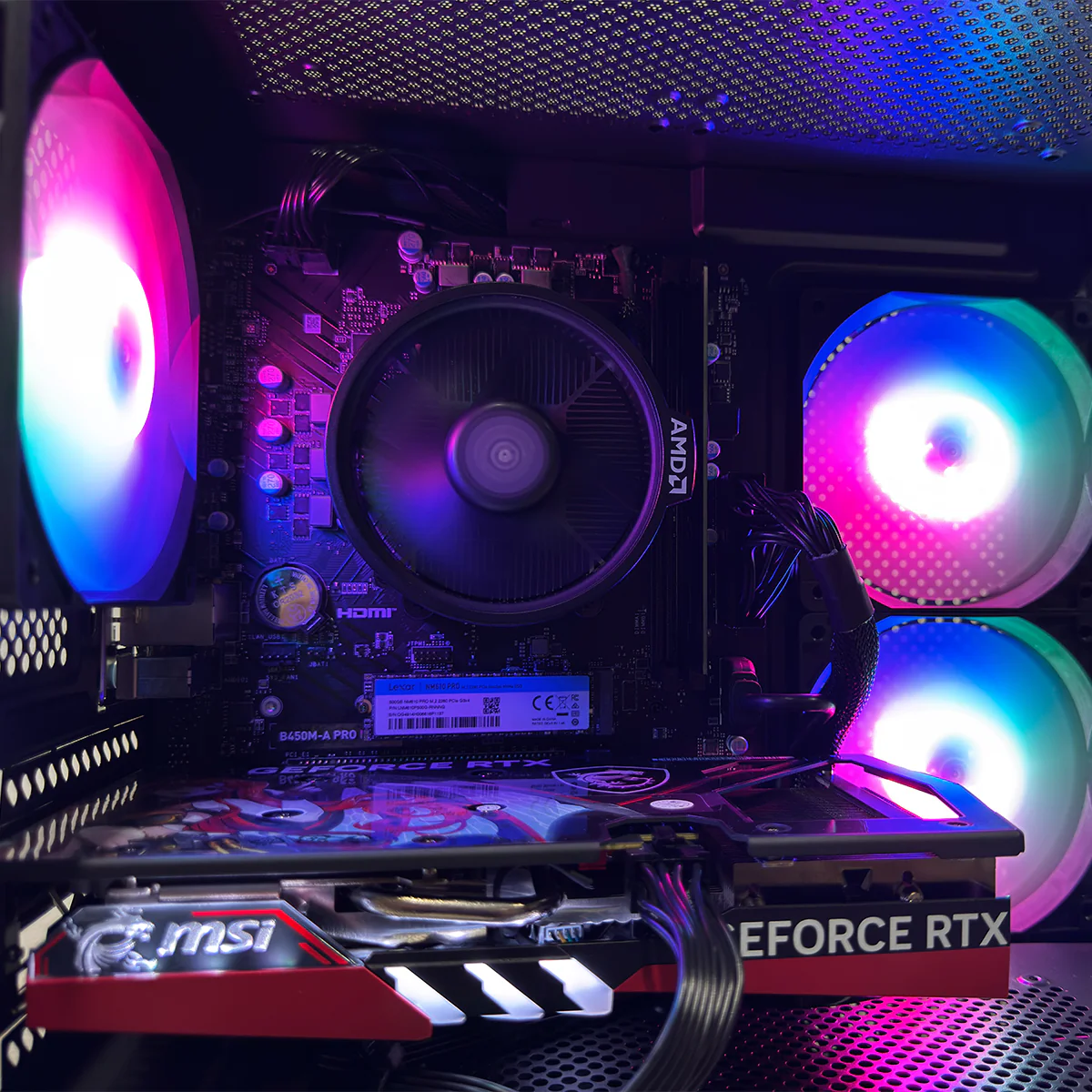 Alpha ERIS Black Desktop Gaming PC | AMD Ryzen 5 5500GT | 16GB RAM | 500GB SSD | RTX 4060 | Windows 11 Pro - Image 3