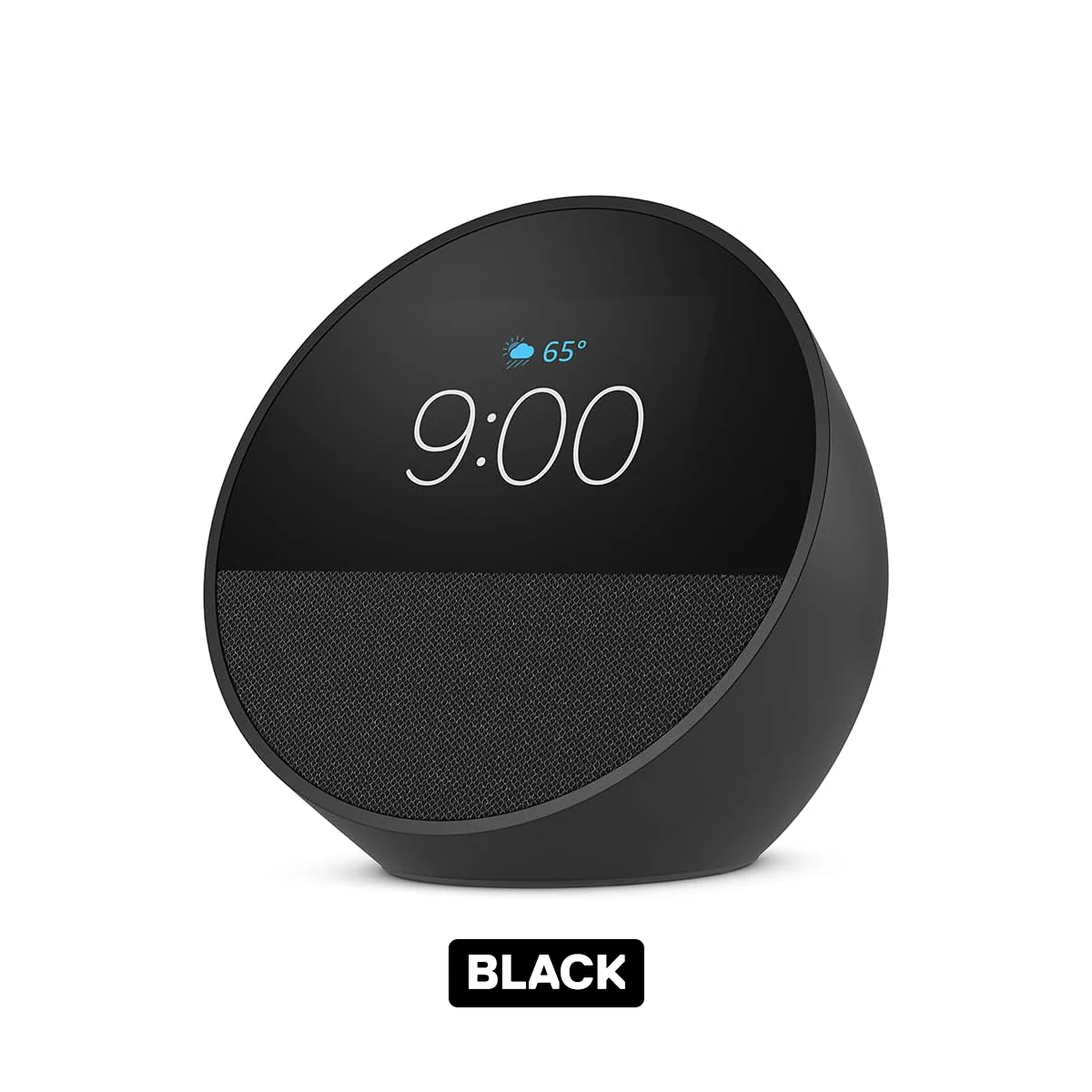 Amazon Echo Spot Smart Alarm Clock with Vibrant Sound and Alexa (Black, Ocean Blue, Glacier White) - Image 2