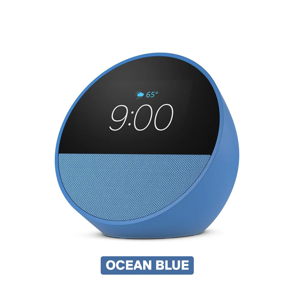 Amazon Echo Spot Smart Alarm Clock with Vibrant Sound and Alexa (Black, Ocean Blue, Glacier White) - Image 3